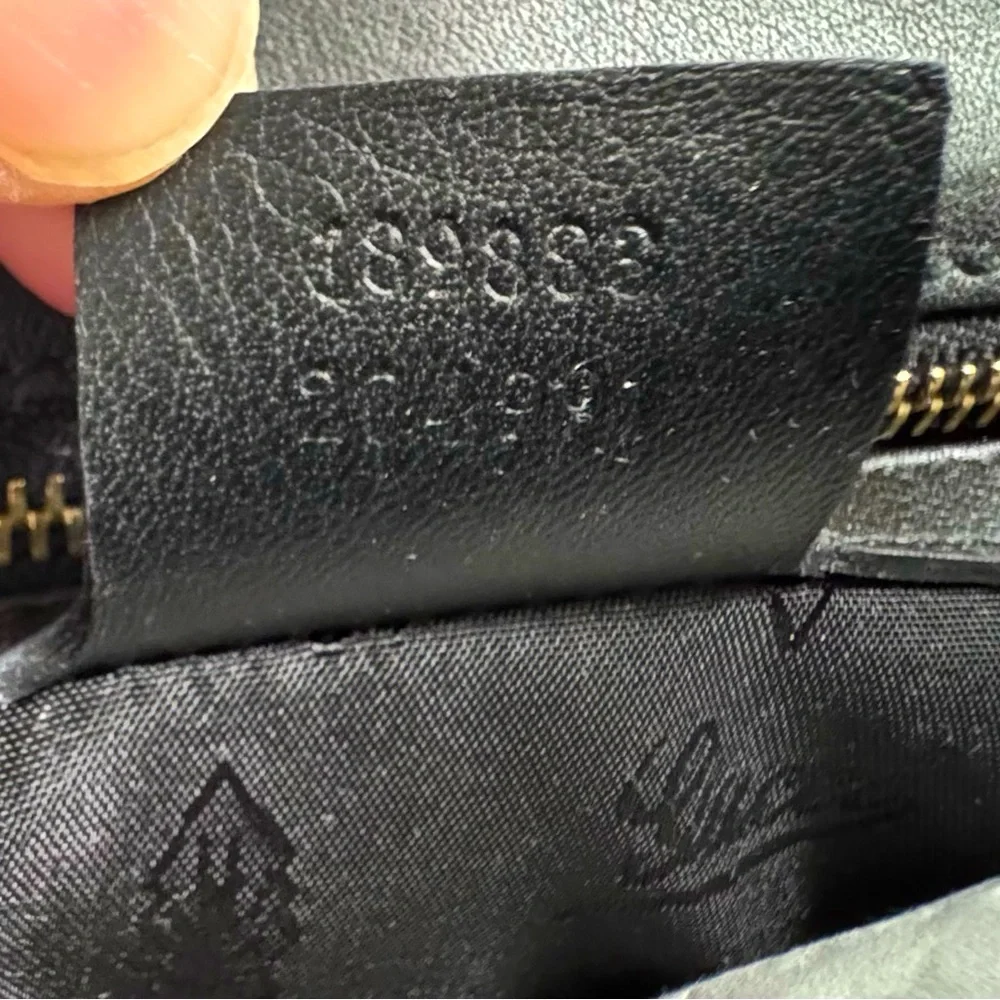 Gucci Queen Large Leather Tote Black - Picture 10 of 11